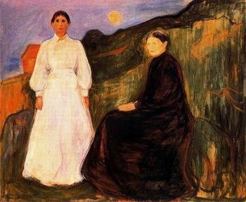 Edvard Munch : Mother and Daughter